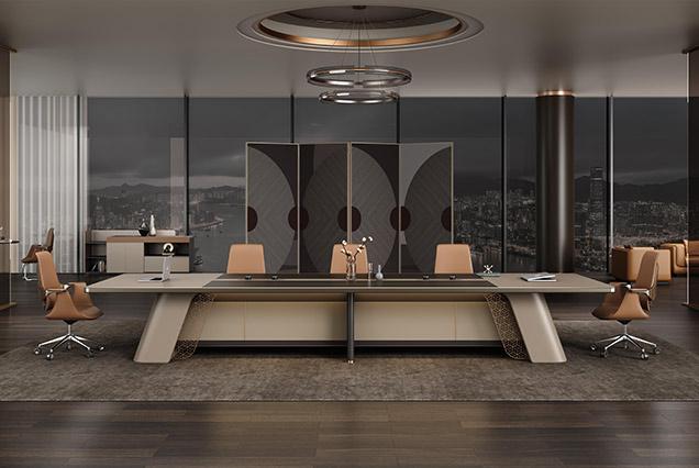 簡約現代會議桌-4